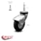 Service Caster 3 Inch Bright Chrome Hooded Neoprene Rubber 5/16 Inch Grip Neck Stem Caster SCC SCC-GN03S310-NPRB-BC - alternate 4